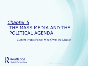 Chapter 5 The Mass Media and the Political Agenda
