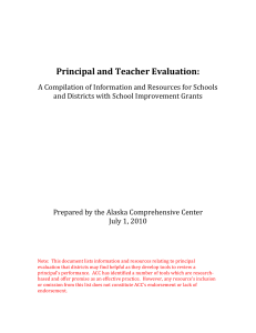 and Teacher Evaluation Resources