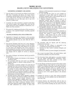 Organizing Unit County Model Rules