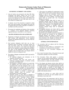 2015 Ward 2 Convention Rules and Agenda