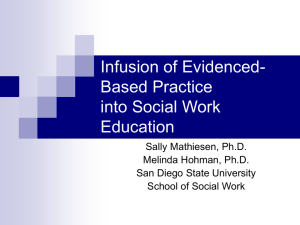Evidenced-Based Social Work Practice