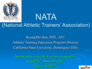 NATA (National Athletic Trainers' Association)