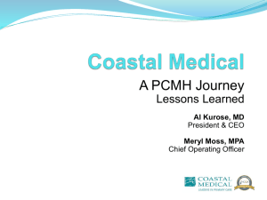 Coastal Annual Meeting - PCMH - Patient