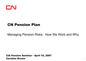 Pension improvements are discussed at the pension committee