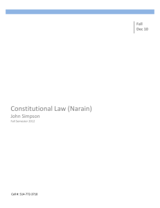 Constitutional Law (Narain)
