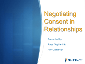 Presenter Rosetta Gagliardi – Negotiating consent in relationships