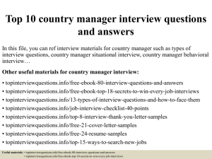 Dogcare manager interview questions and answers