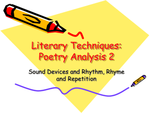 Literary Techniques: Poetry Analysis 2
