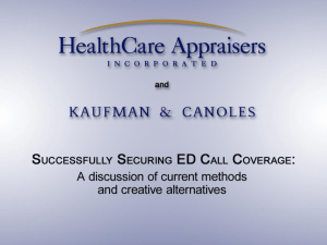 Successfully Securing ED Call Coverage