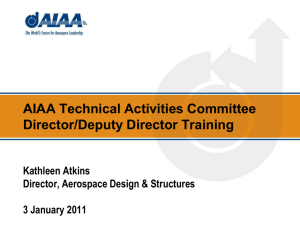 TAC - AIAA Info - American Institute of Aeronautics and Astronautics