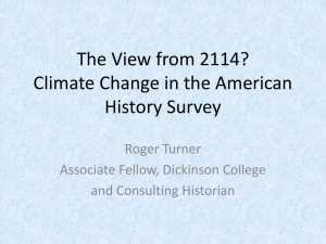 The View from 2114? Climate Change in the American History Survey