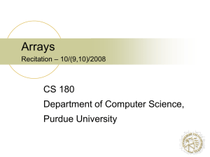 char[] name - Purdue University
