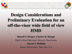 Design Considerations and Preliminary Evaluation for an off