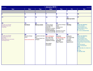 UPDATED Q3 Spring 2015 Calendar - Ms. Garrison