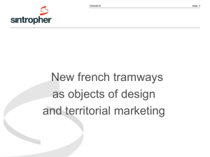 Tramways as objects of design