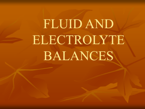 FLUID AND ELCTROLYTE BALANCE №3