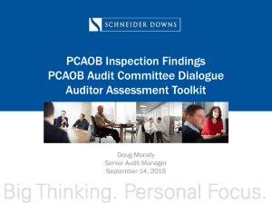 PCAOB Inspection Findings