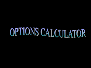 Options Calculator