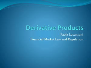 Derivative Products