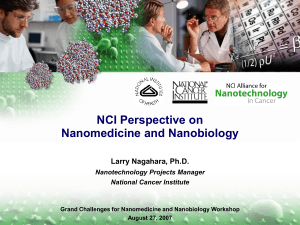NCI Alliance for Nanotechnology in Cancer