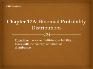 Chapter 17A: Binomial Distributions
