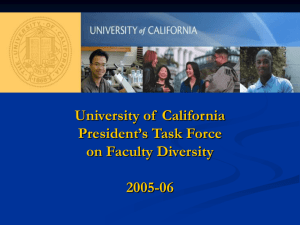 University of California President's Task Force on Faculty Diversity