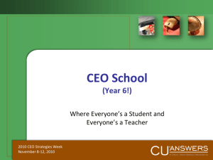 Tuesday/Thursday CEO School
