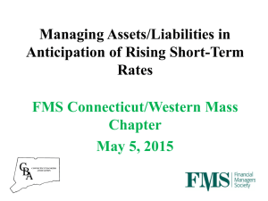 Managing Assets/Liabilities in Anticipation of Rising Short