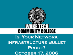 Is Your Network Infrastructure Bullet Proof