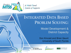 Integrated Data-Based Problem Solving: From Model Development to