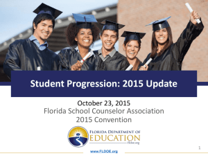 Student Progression: 2015 Update