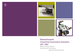 Woburn Creativity - Massachusetts Department of Education