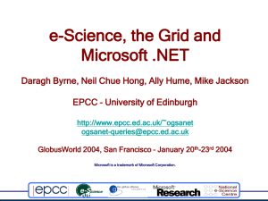 PPT - EPCC - University of Edinburgh