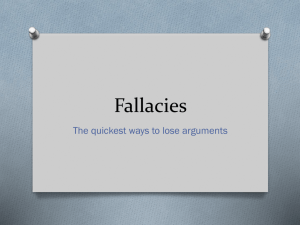 Fallacies PowerPoint