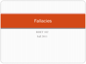 Fallacies