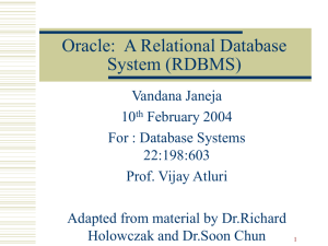 SQL_lecture2 - Center For Information Management, Integration