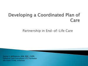 Williamson – Developing a Coordinated Plan of Care