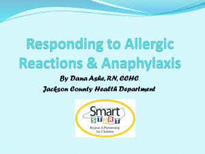 Responding to Allergic Reactions & Anaphylaxis