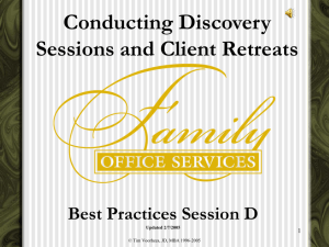 Conducting a Retreat - Family Office Services
