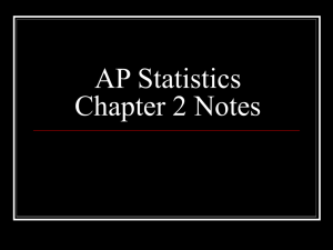 AP Statistics Chapter 2 Notes