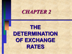 The Determination of Exchange Rates