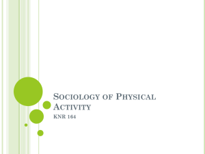 Sociology of Physical Activity