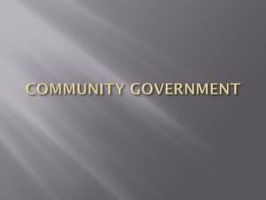 Community Government