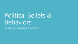 Political Beliefs & Behaviors - Hackettstown School District