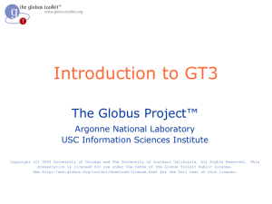 The Globus Toolkit 3.0
