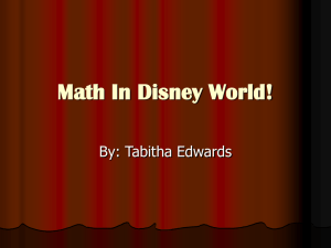 Math In Disney World!