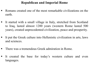 Republican and Imperial Rome