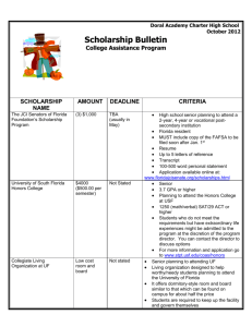 Scholarship Bulletin - October 2012