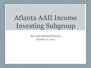 Atlanta AAII Income Investing Subgroup
