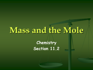 Mass and the Mole